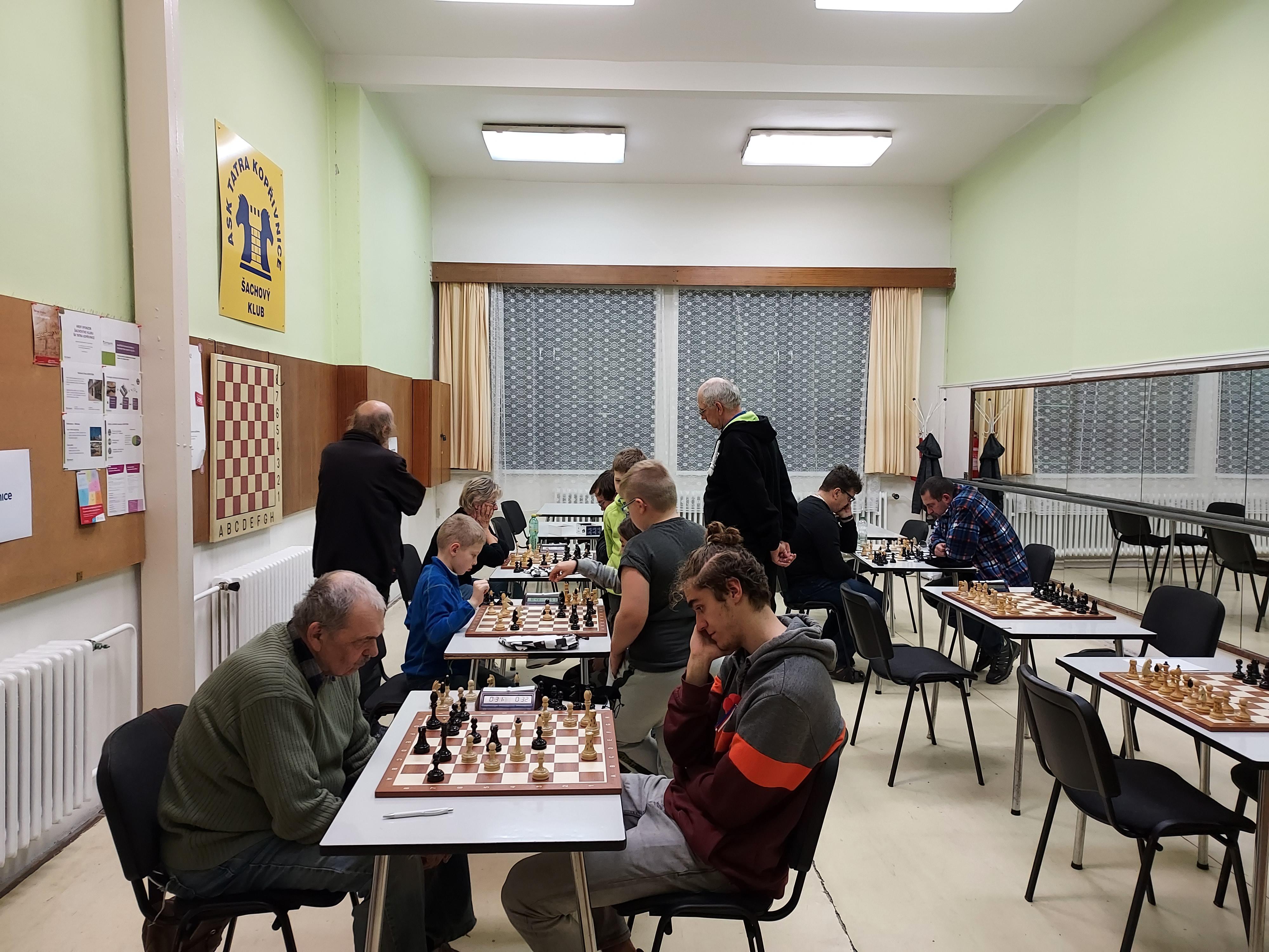 Šachový trénink plus Kopřivnická liga